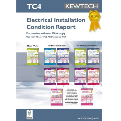 Kewtech TC4 - Installation Condition Report Pad